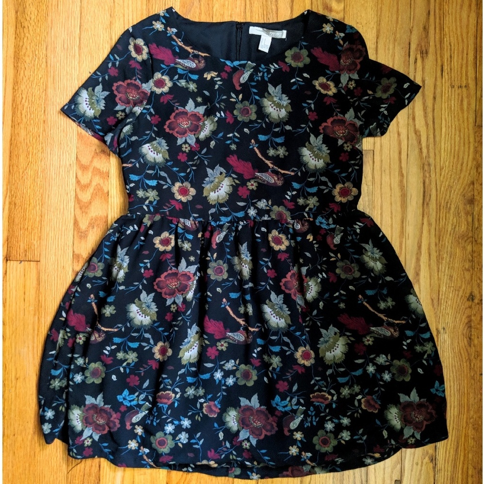 Floral Short Sleeve Dress